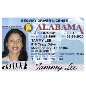 Segway Driver’s License – souvenir from Lahaina, Maui, Hawaii Red