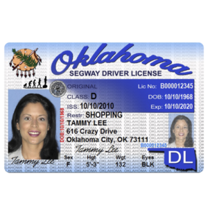 Segway Driver’s License – souvenir from Lahaina, Maui, Hawaii Red
